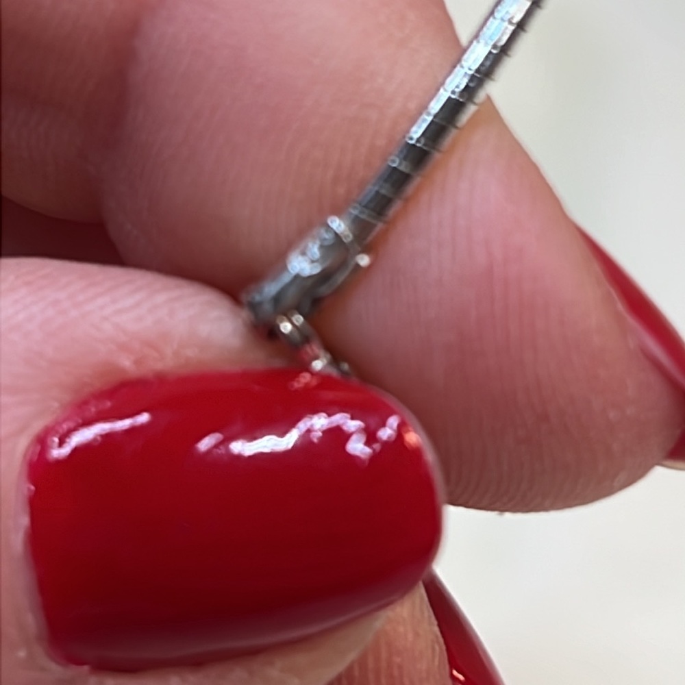 Omega silver round 18 inch signed .925. Vintage - Picture 6 of 6